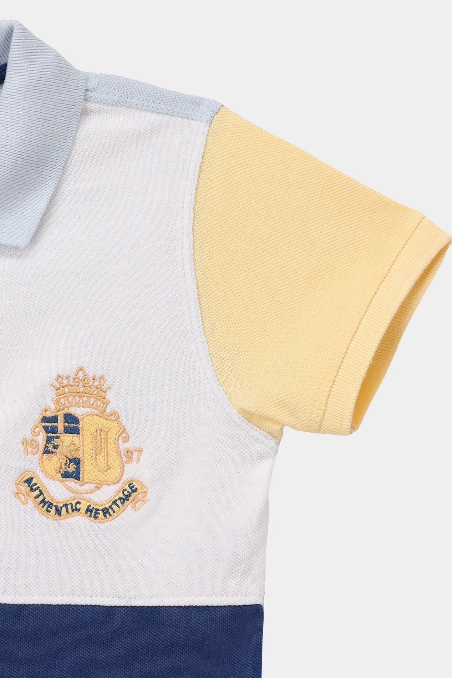 Color Block Embroidered Polo - Cougar Clothing