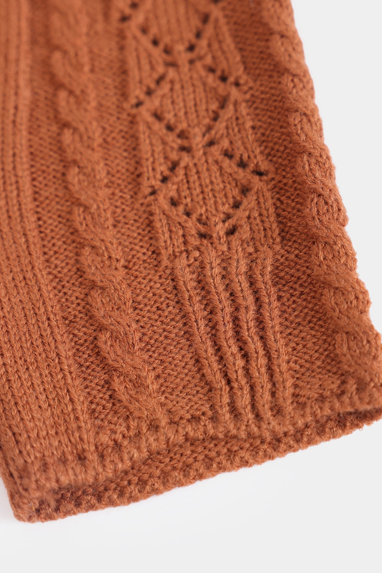 Cable Knit Fingerless Gloves - Cougar Clothing