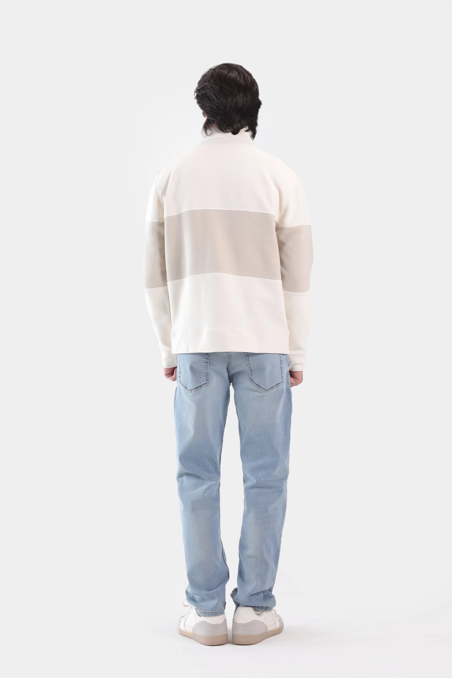 Relaxed Color Block Sweatshirt - Cougar Clothing