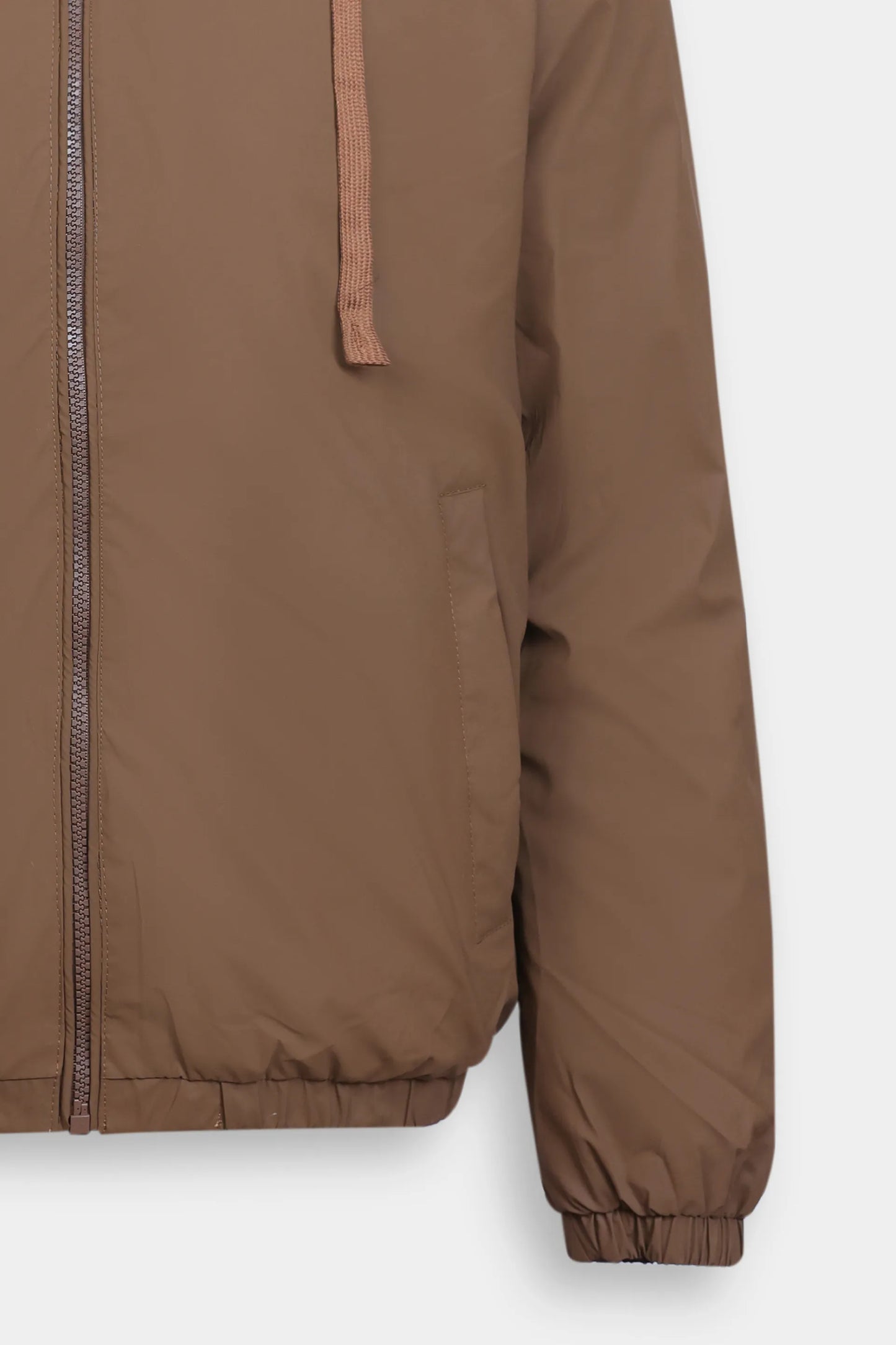 Ribbed Jacket With Detachable Hood - Cougar Clothing