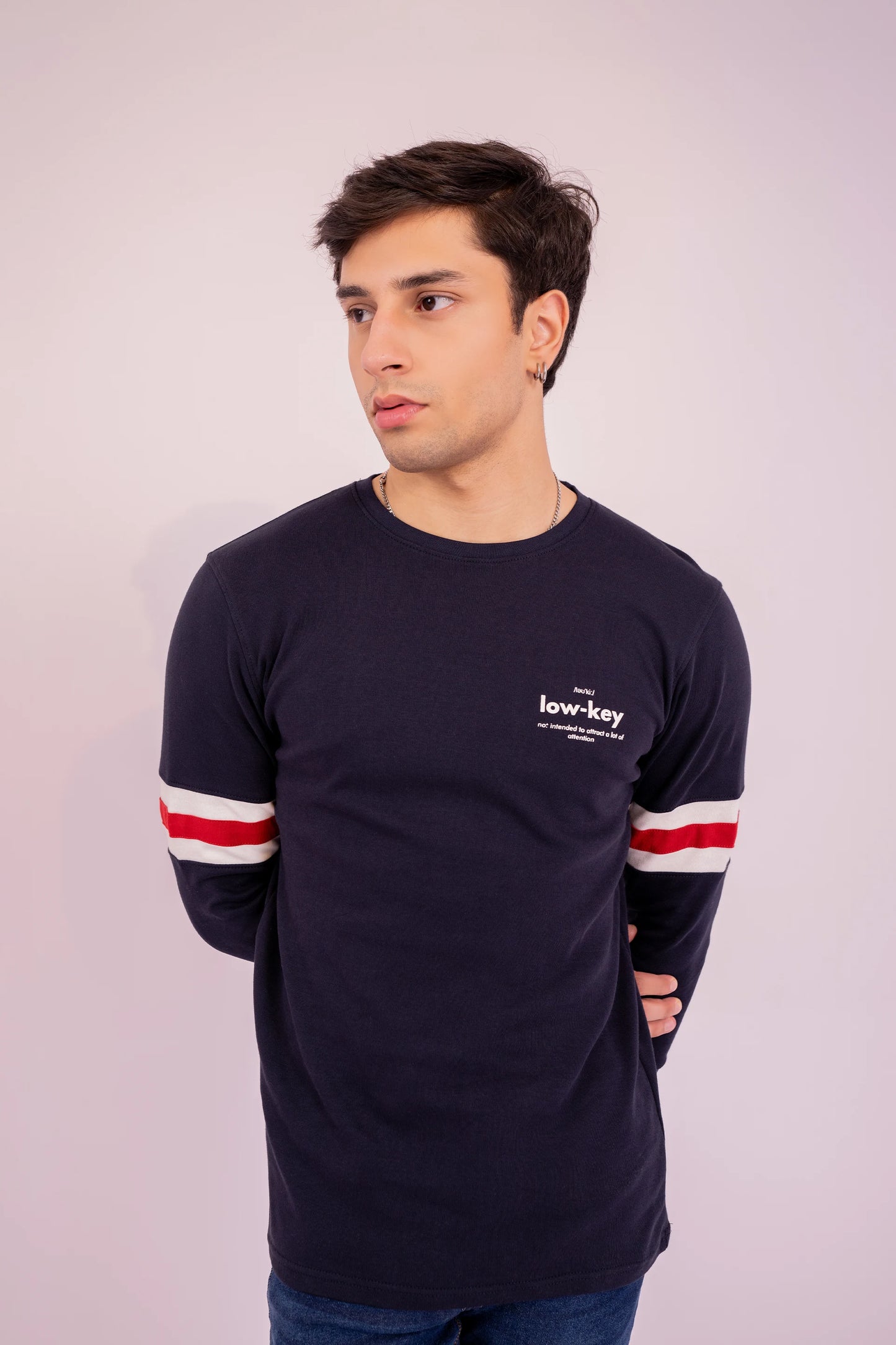 Sleeves Striped T-Shirt - Cougar Clothing