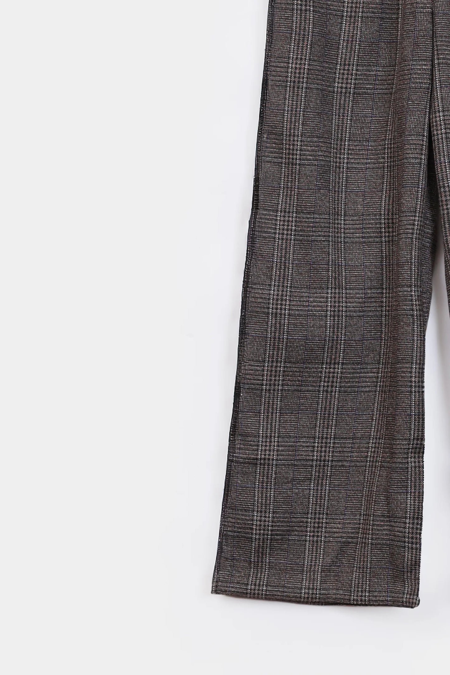 Textured Check Trousers - Cougar Clothing