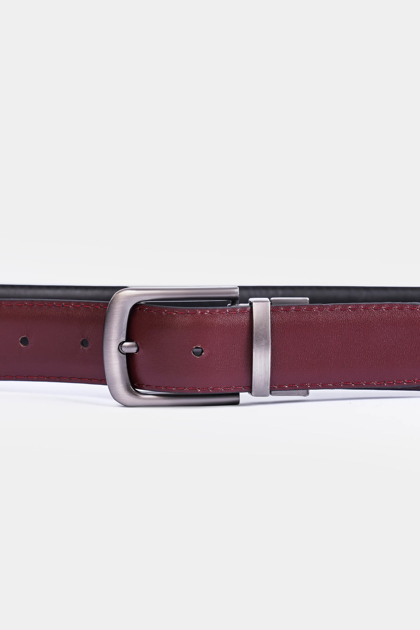 Reversible Belt With Silver Buckle - Cougar Clothing