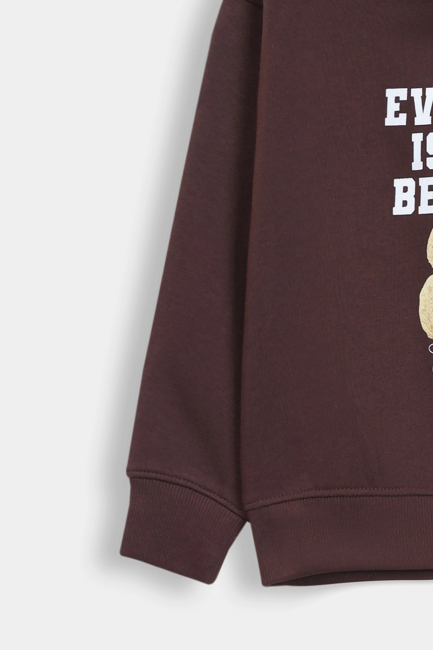 Bear Print Graphic Pullover