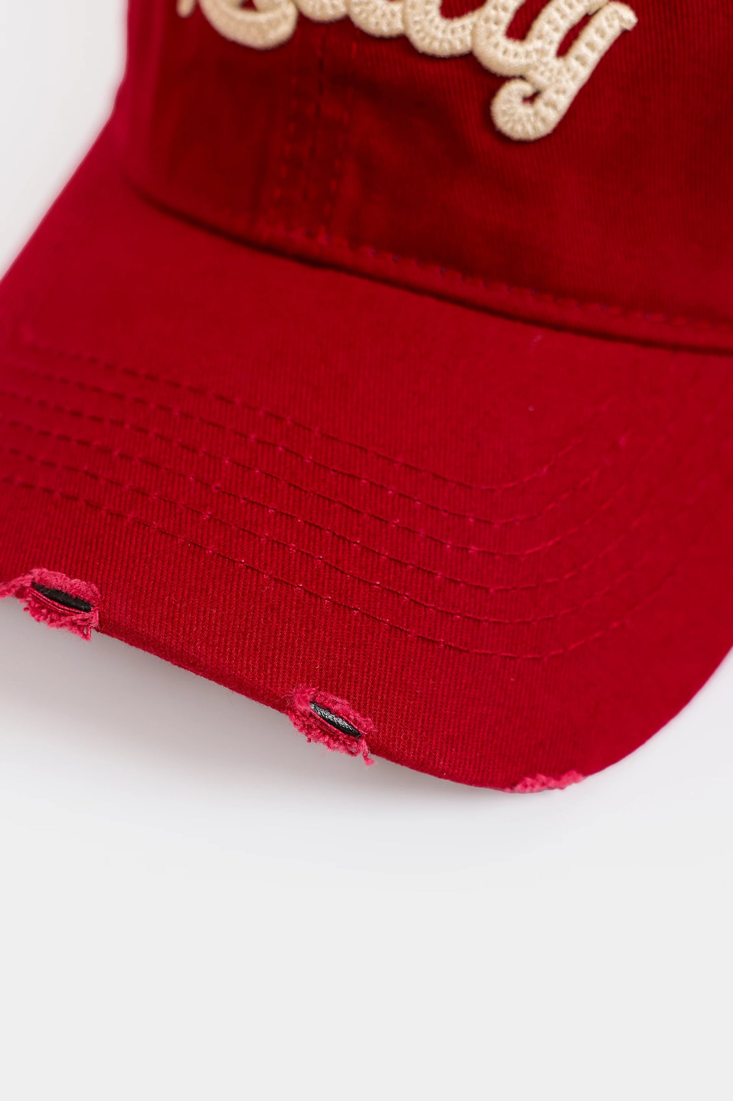 Embroidered Ripped P-Cap - Cougar Clothing