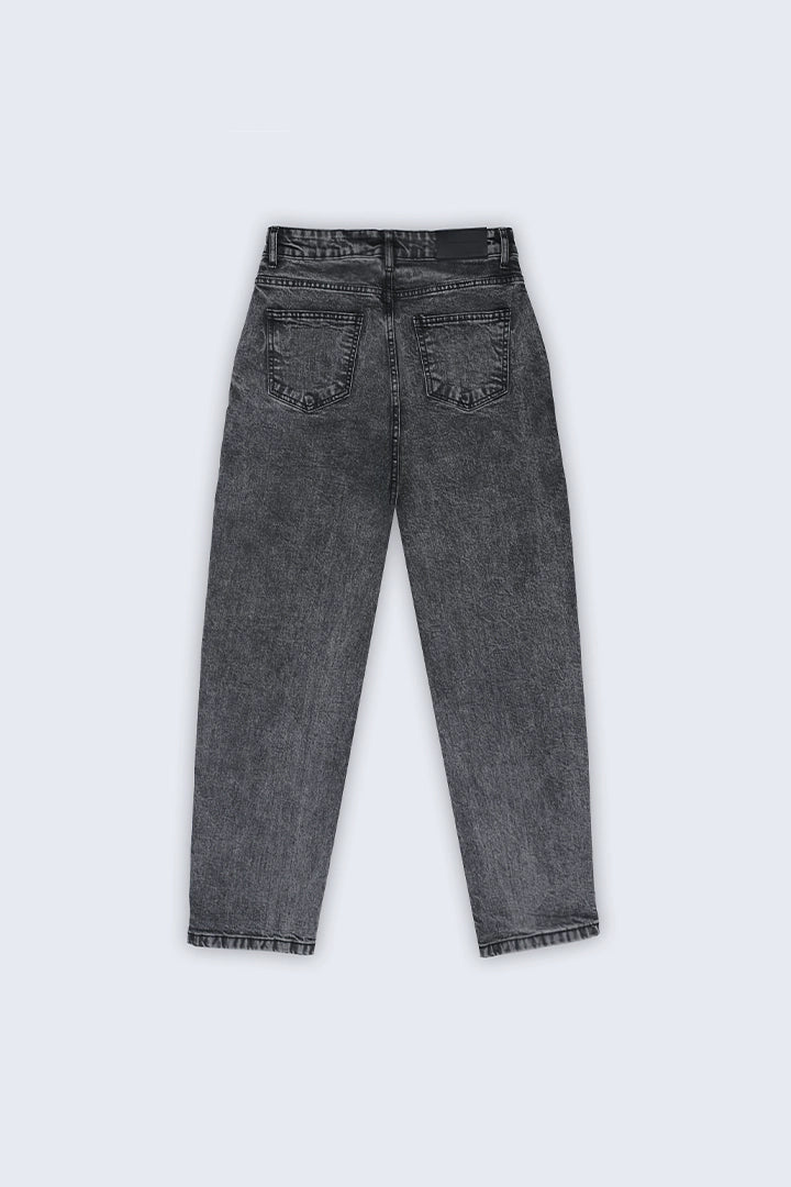 Paneled Straight Fit Jeans