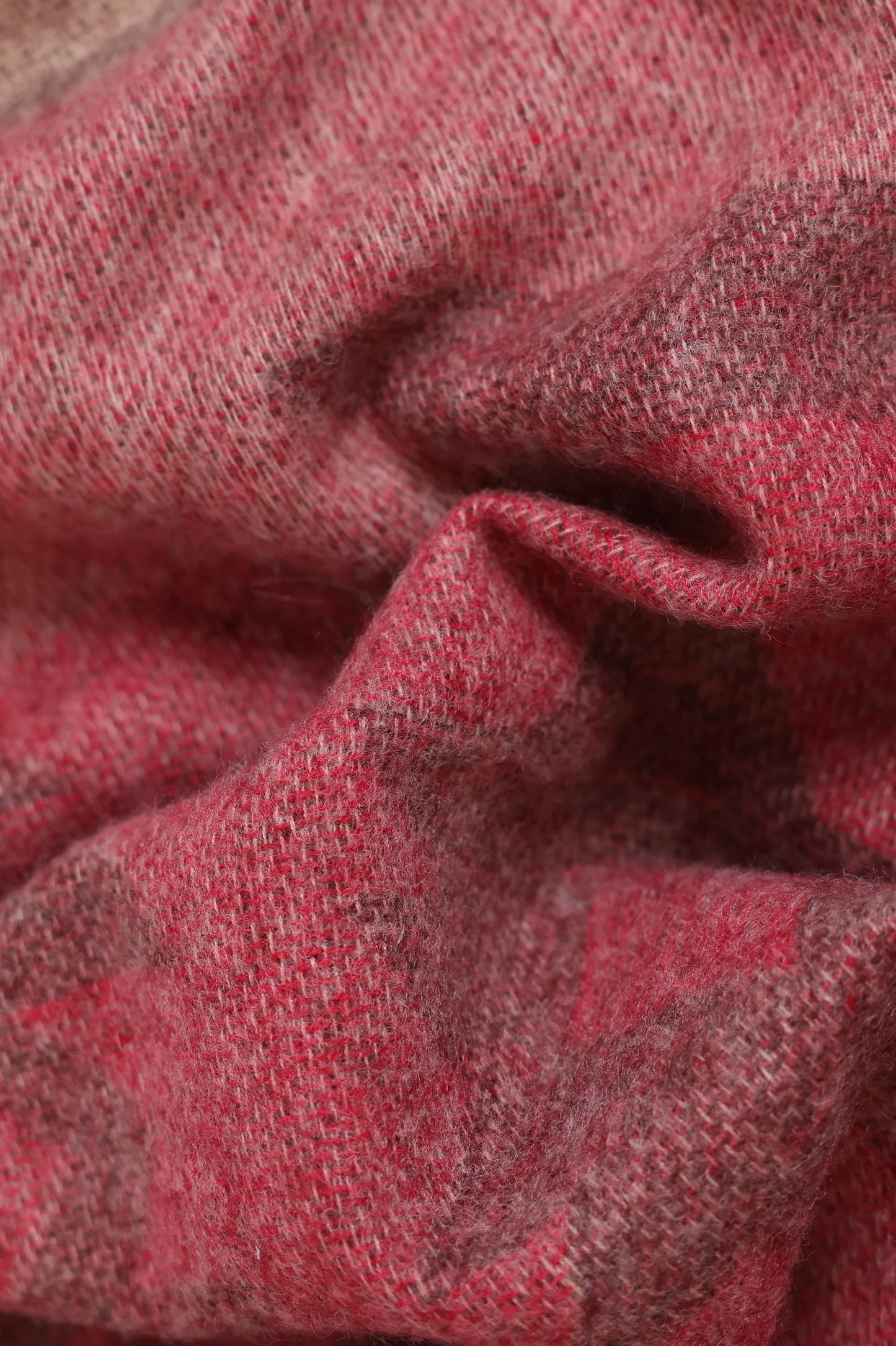 Contrast Pattern Knitted Shawl