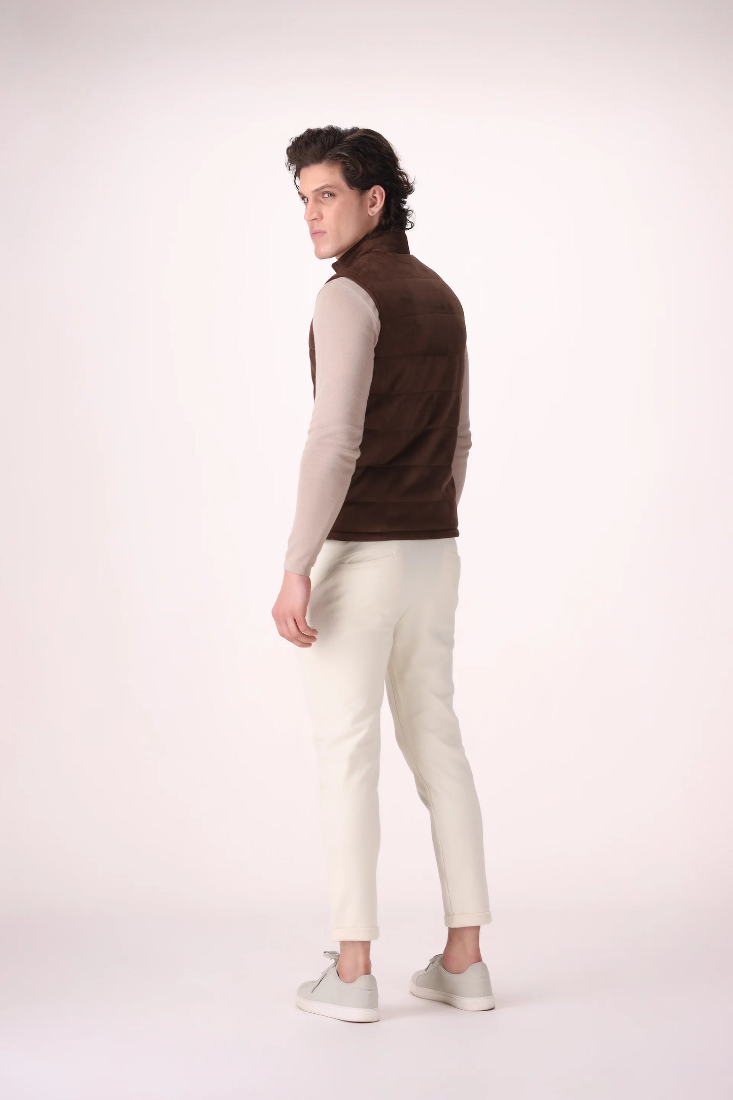 Quilted Suede Gilet - Cougar Clothing