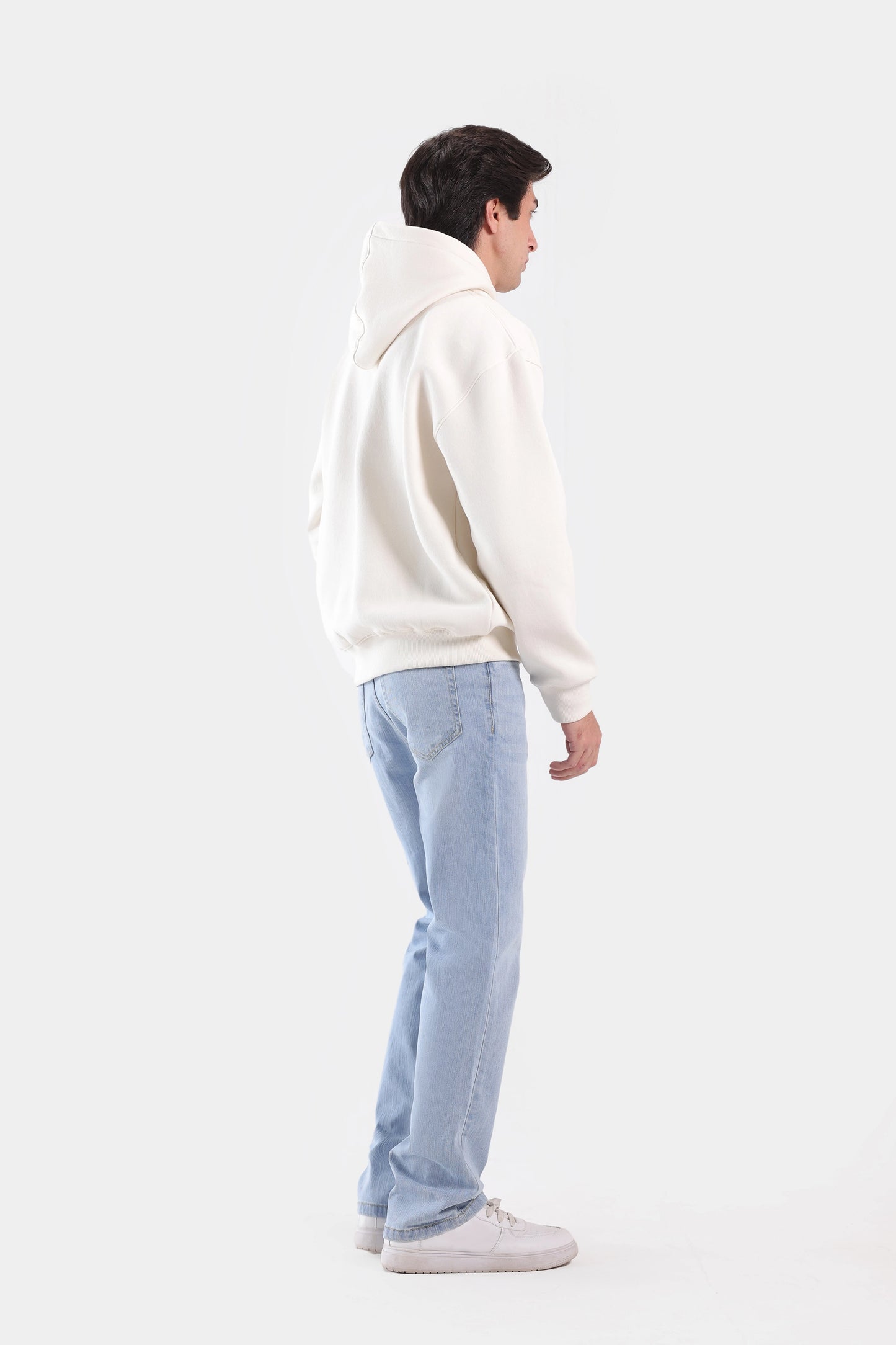 Text Print Fleece Hoodie - Cougar Clothing