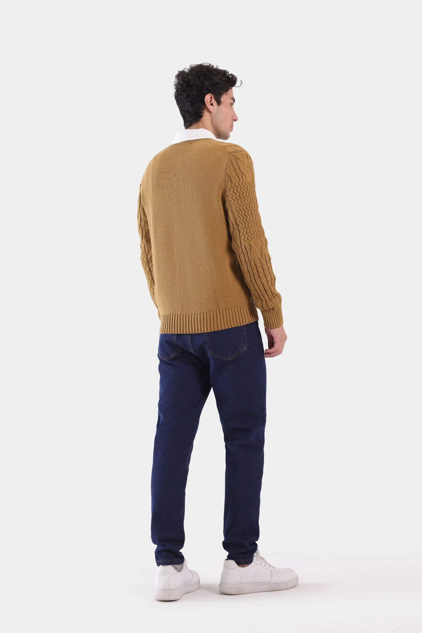 Raised Texture Knit Sweater - Cougar Clothing