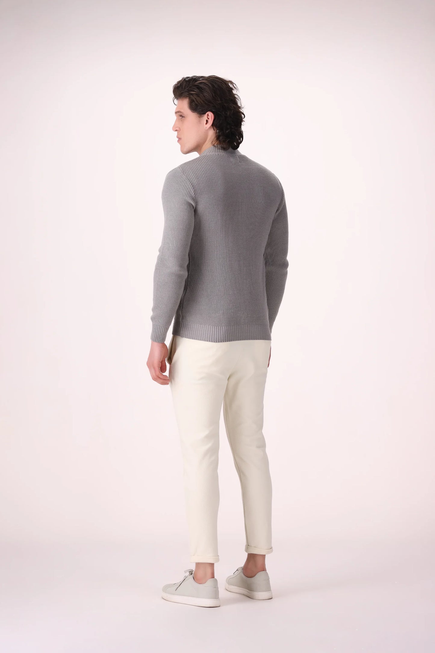 Zip Through Knit Cardigan - Cougar Clothing