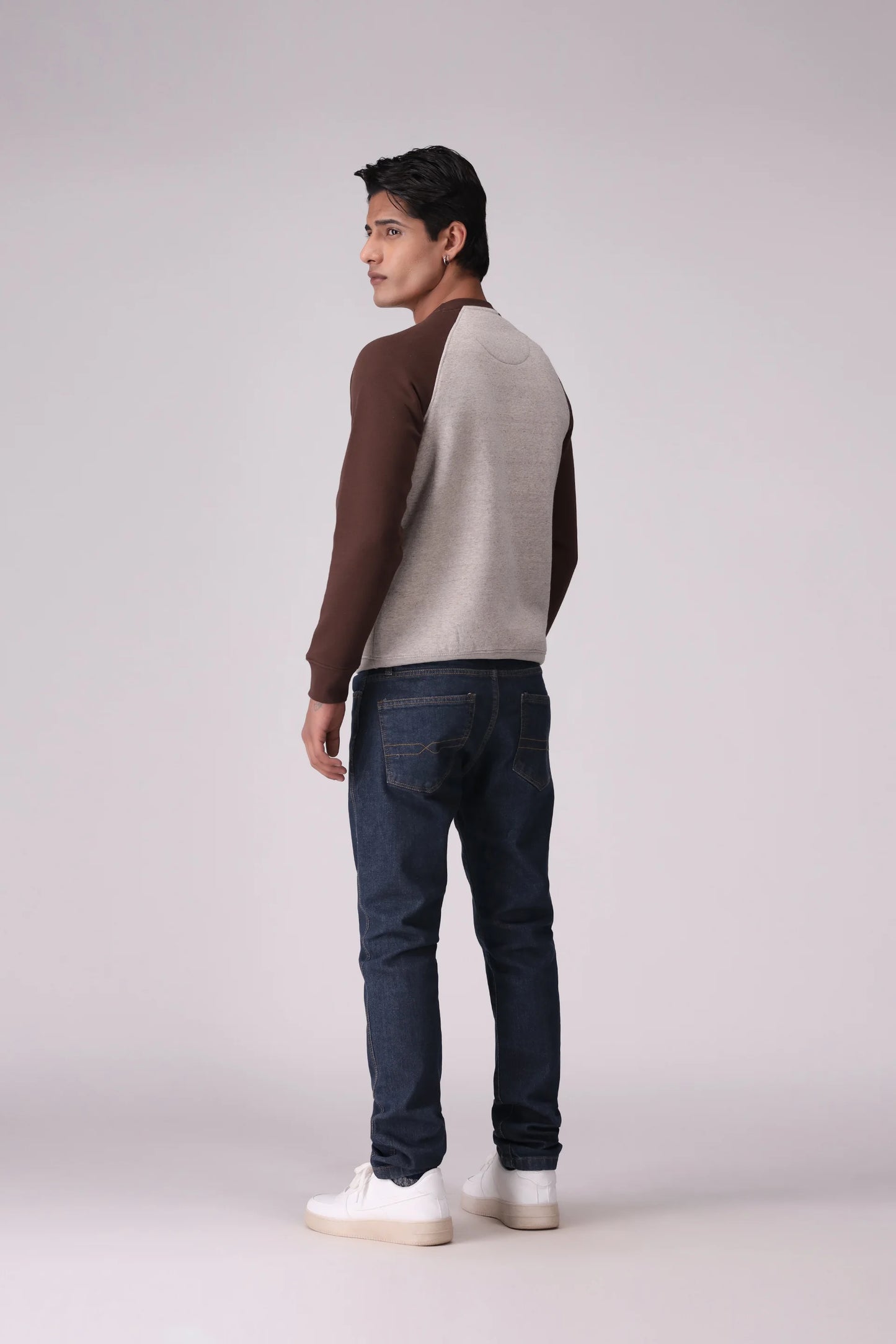 Flock Printed Raglan Sweatshirt - Cougar Clothing