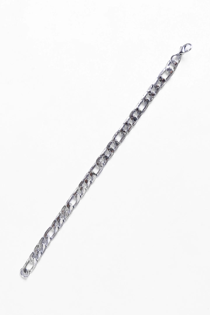 Silver Thick Chain Bracelet