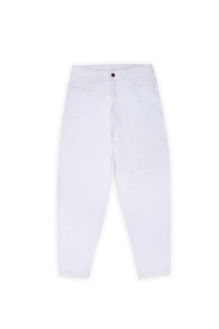 White Balloon Fit Jeans