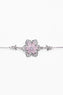 Pink Floral Stone Studded Slider Bracelet