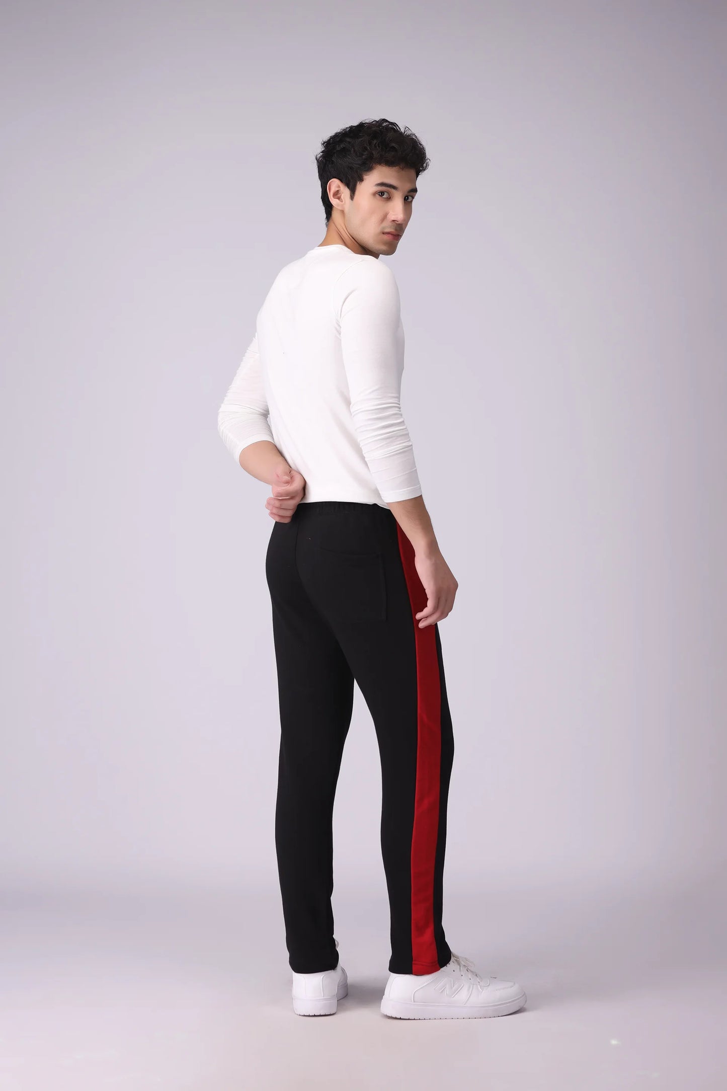 Side Scripted Striped Trousers - Cougar Clothing