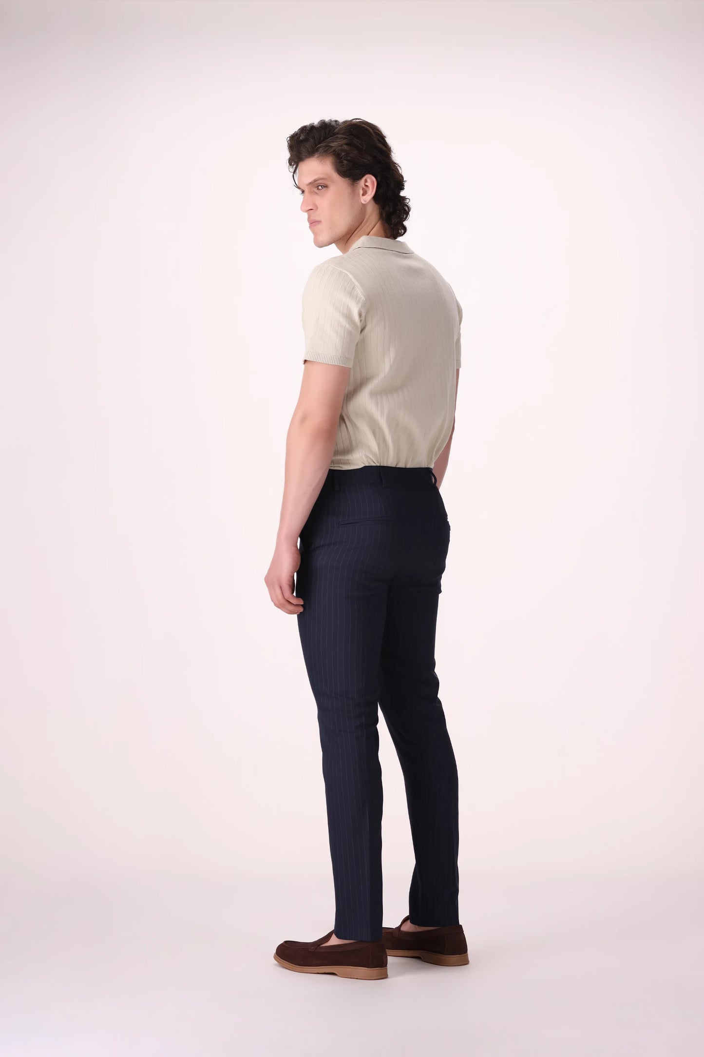 Pinstripe Slim Fit Pants - Cougar Clothing
