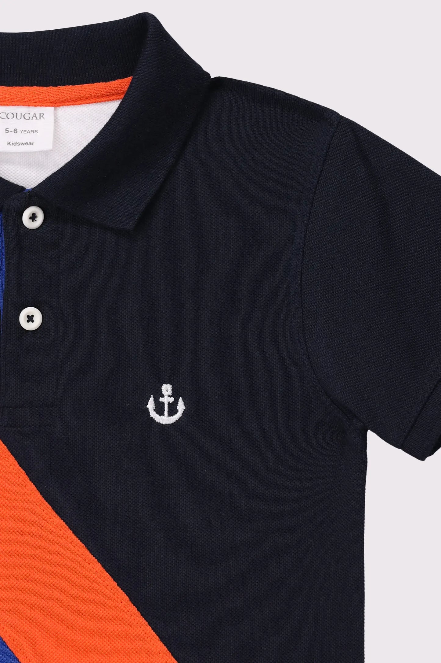 Diagonal Panel Polo - Cougar Clothing