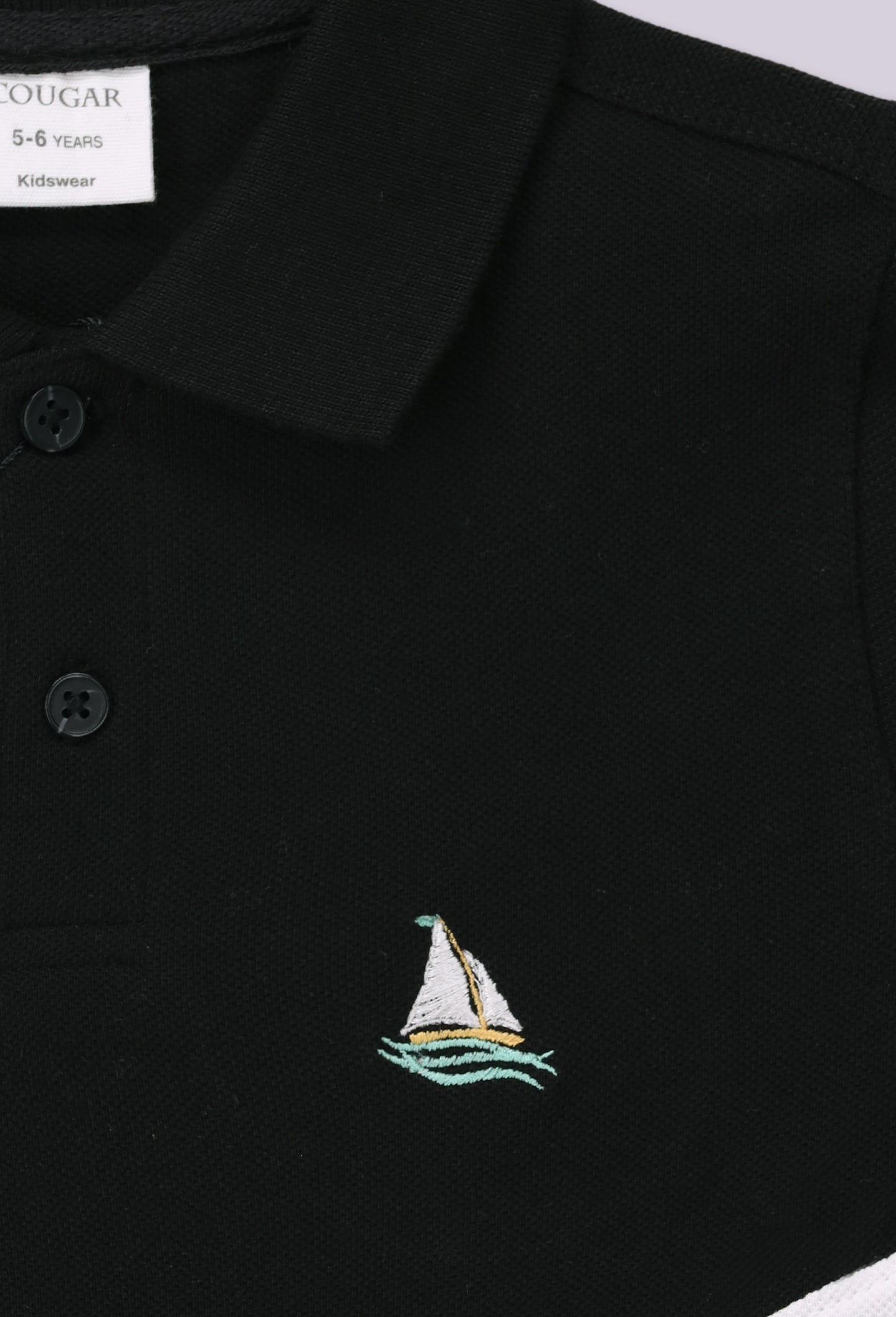 Color Block Cotton Polo - Cougar Clothing