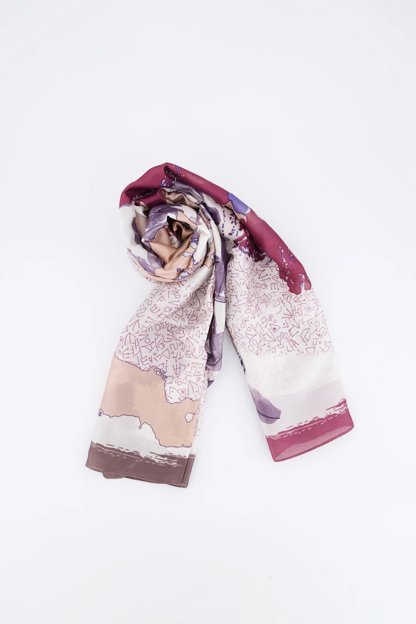 Printed Silk Scarf - Cougar Clothing