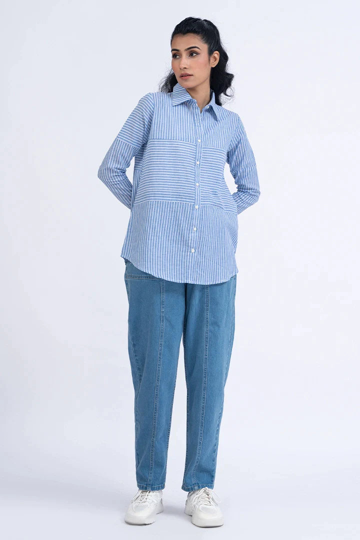 Light blue button up dress online