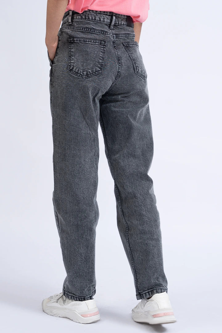 Paneled Straight Fit Jeans