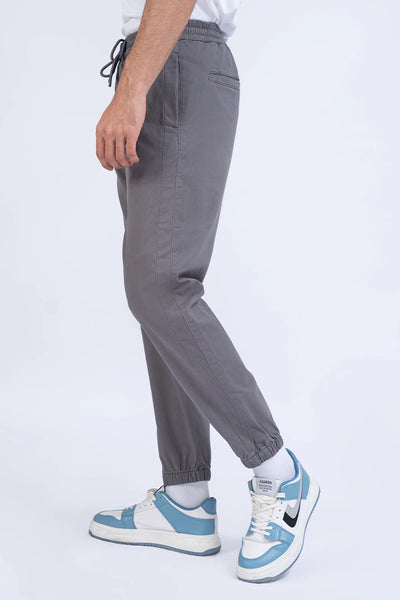 Grey Slim Fit Jogger Pants
