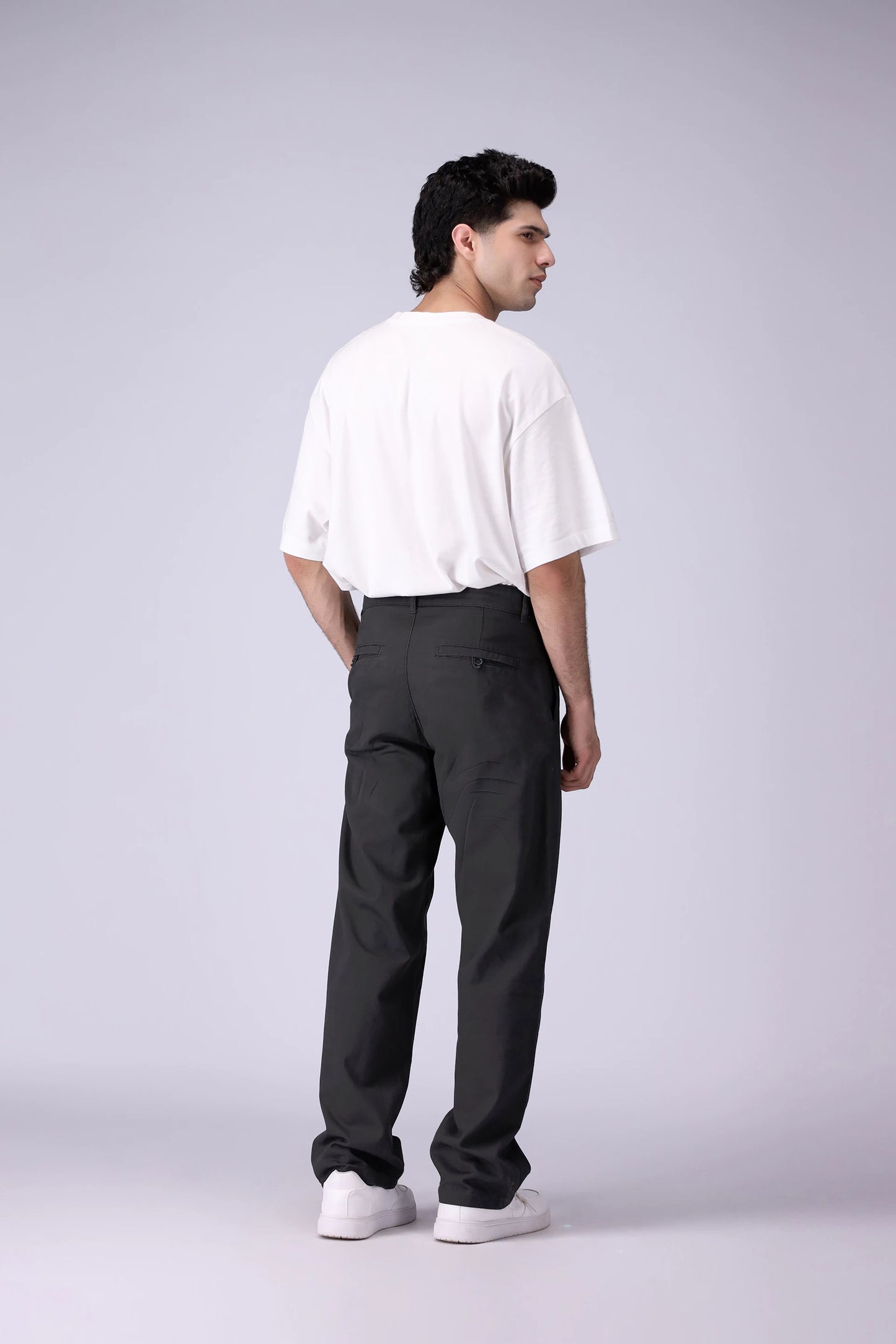 Straight Fit Pleated Trousers - Cougar Clothing