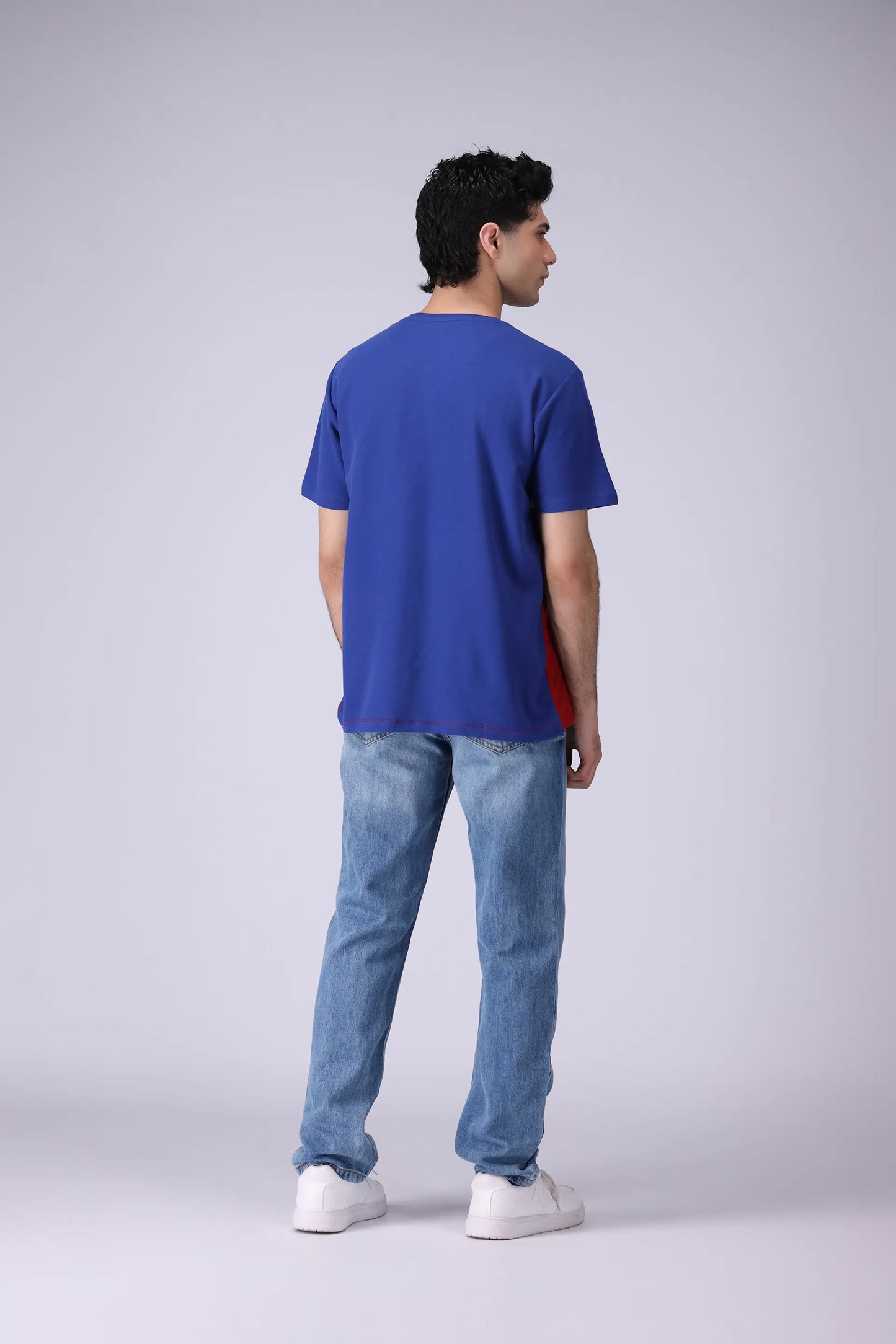 Relaxed Fit Paneled T-Shirt - Cougar Clothing