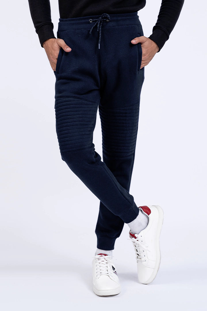 Mens navy slim fit top joggers