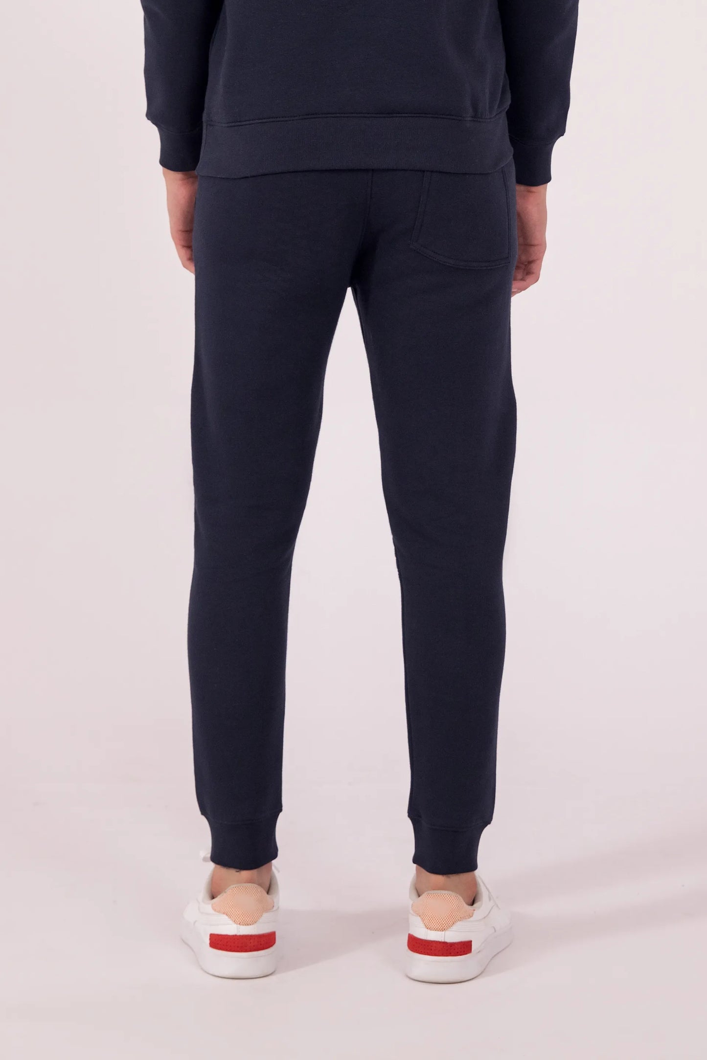 Slim Fit Jogger Pants With Topstitched Knee Panels - Cougar Clothing