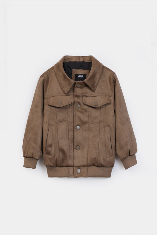 Faux Suede Jacket - Cougar Clothing