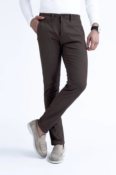 Chocolate Slim Fit Chino Pants