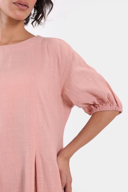 Cross Hatch Cotton Dress - Cougar Clothing