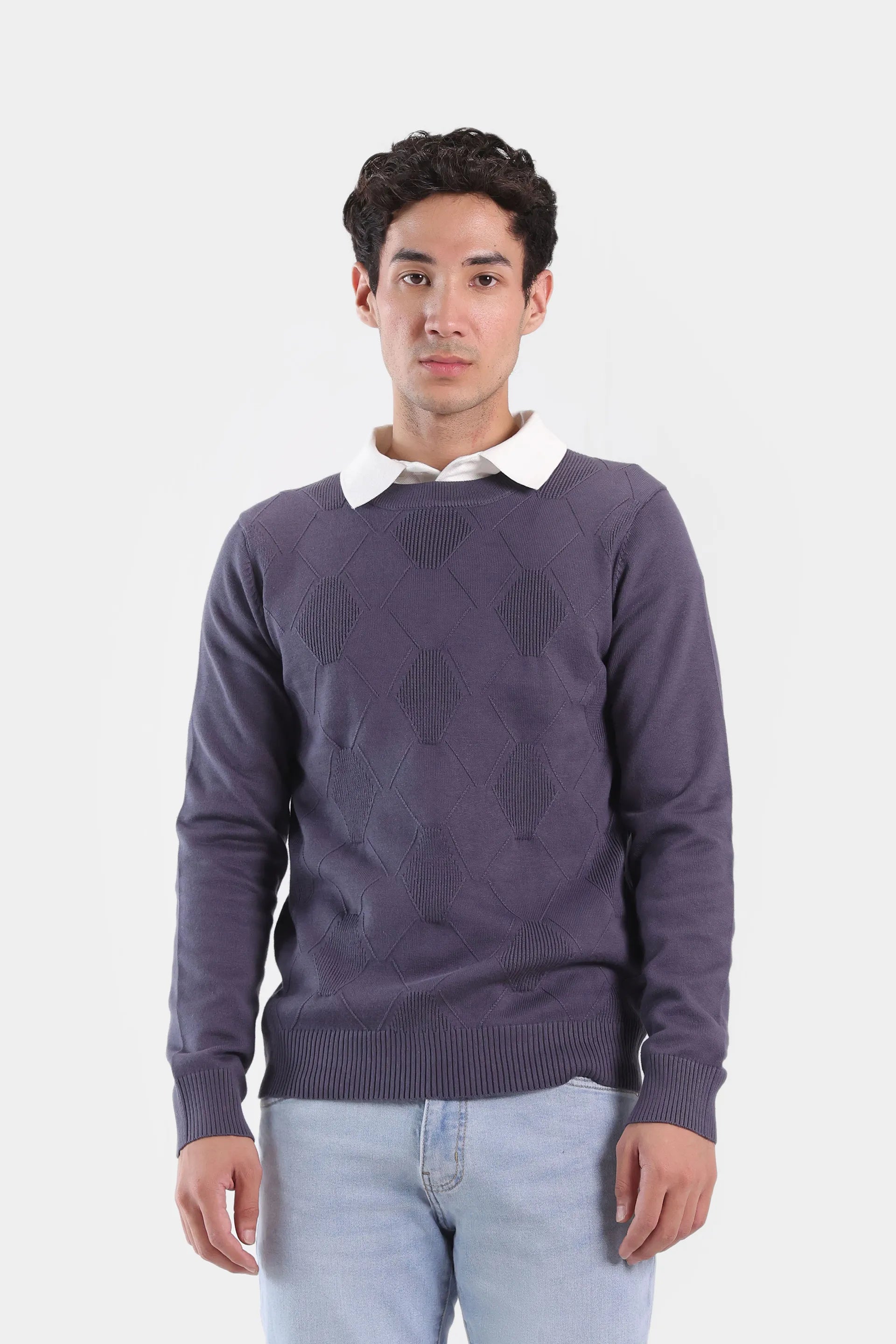 Textured Knit Sweater - Cougar Clothing