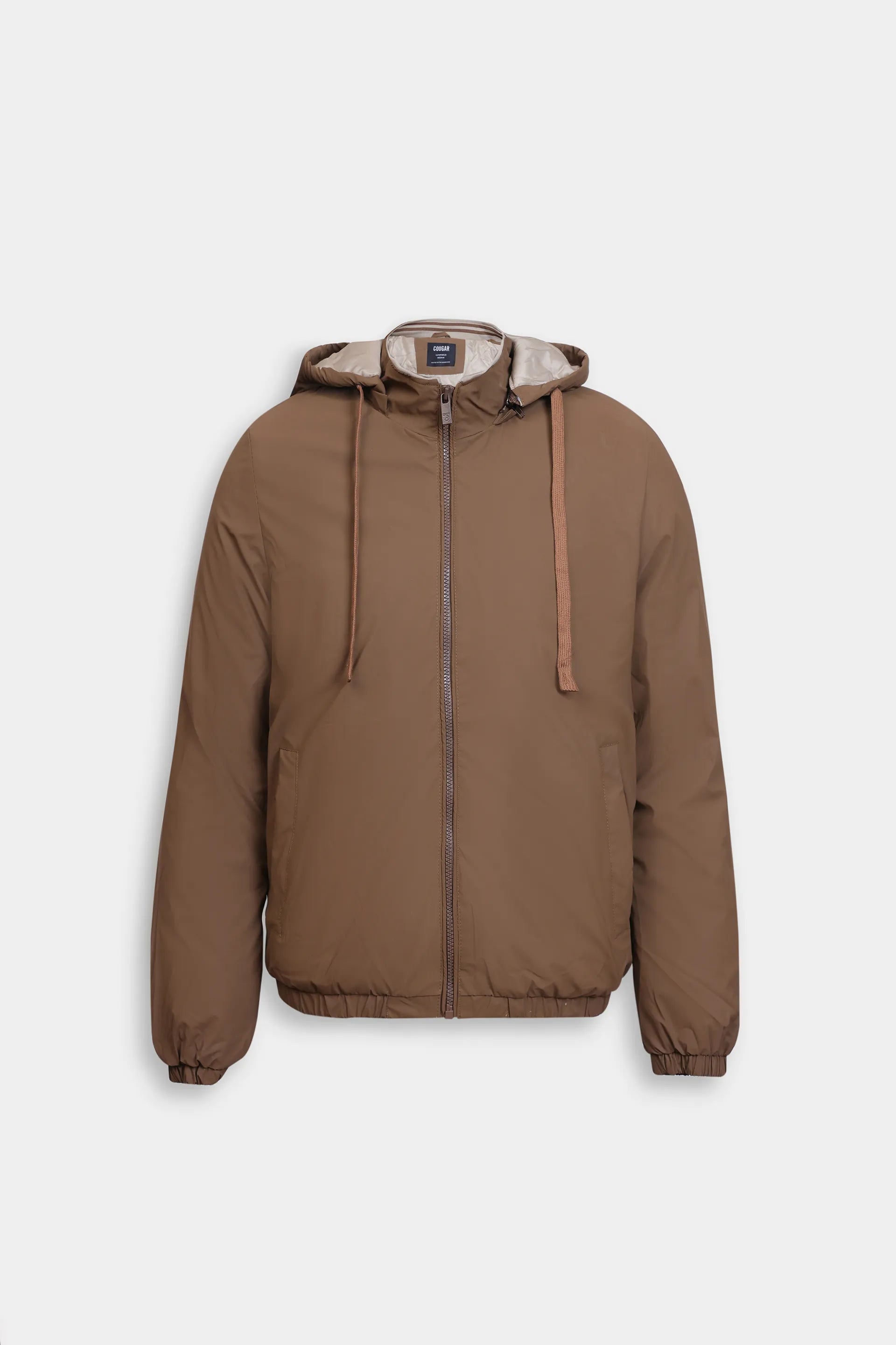 Ribbed Jacket With Detachable Hood - Cougar Clothing