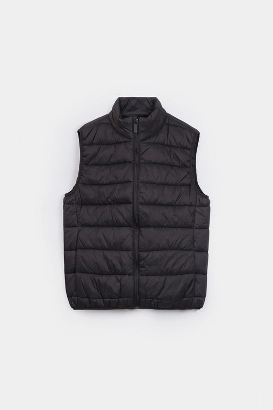 Mock Neck Quilted Gilet - Cougar Clothing