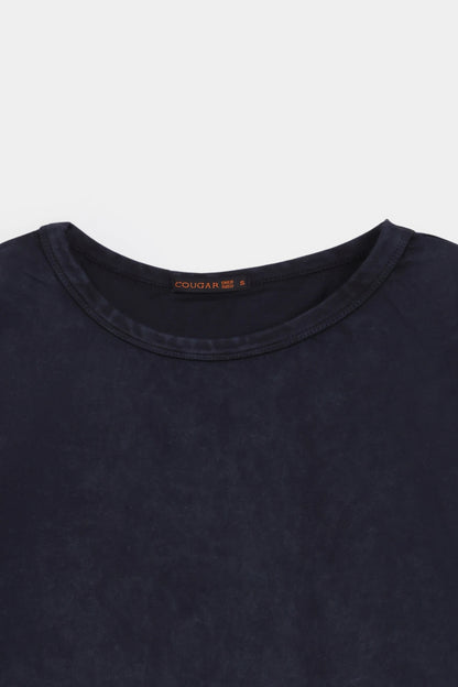 Cropped Garment Dyed T-Shirt - Cougar Clothing