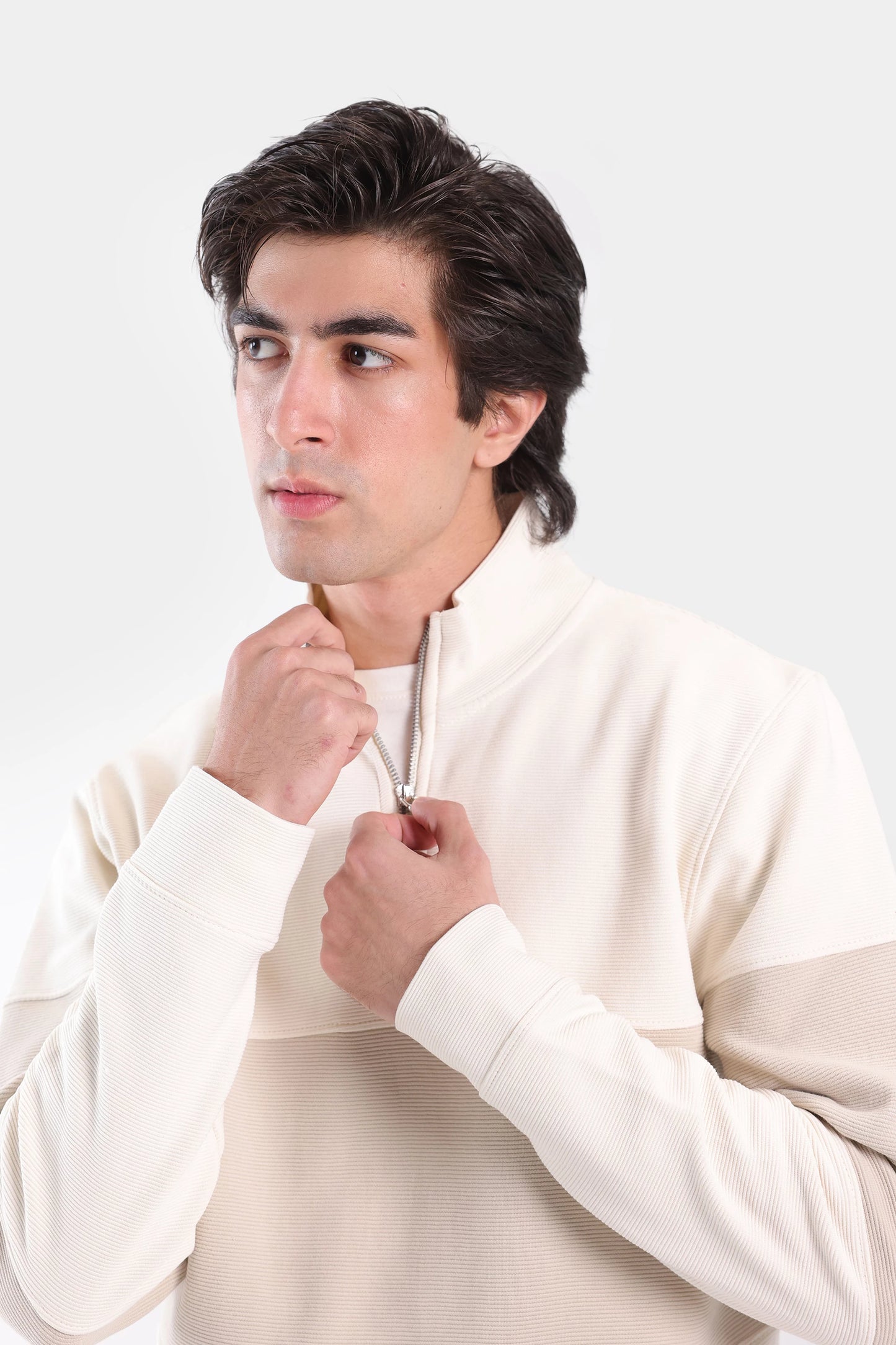 Relaxed Color Block Sweatshirt - Cougar Clothing