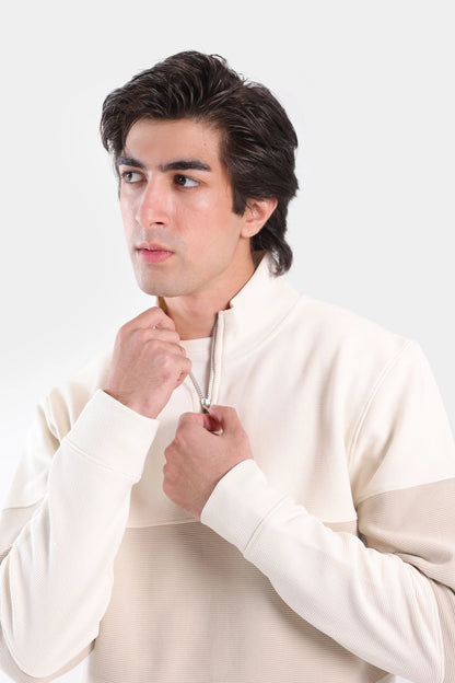 Relaxed Color Block Sweatshirt - Cougar Clothing