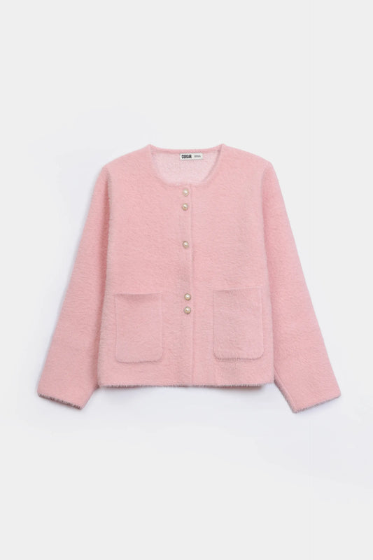Plush Knit Cardigan - Cougar Clothing