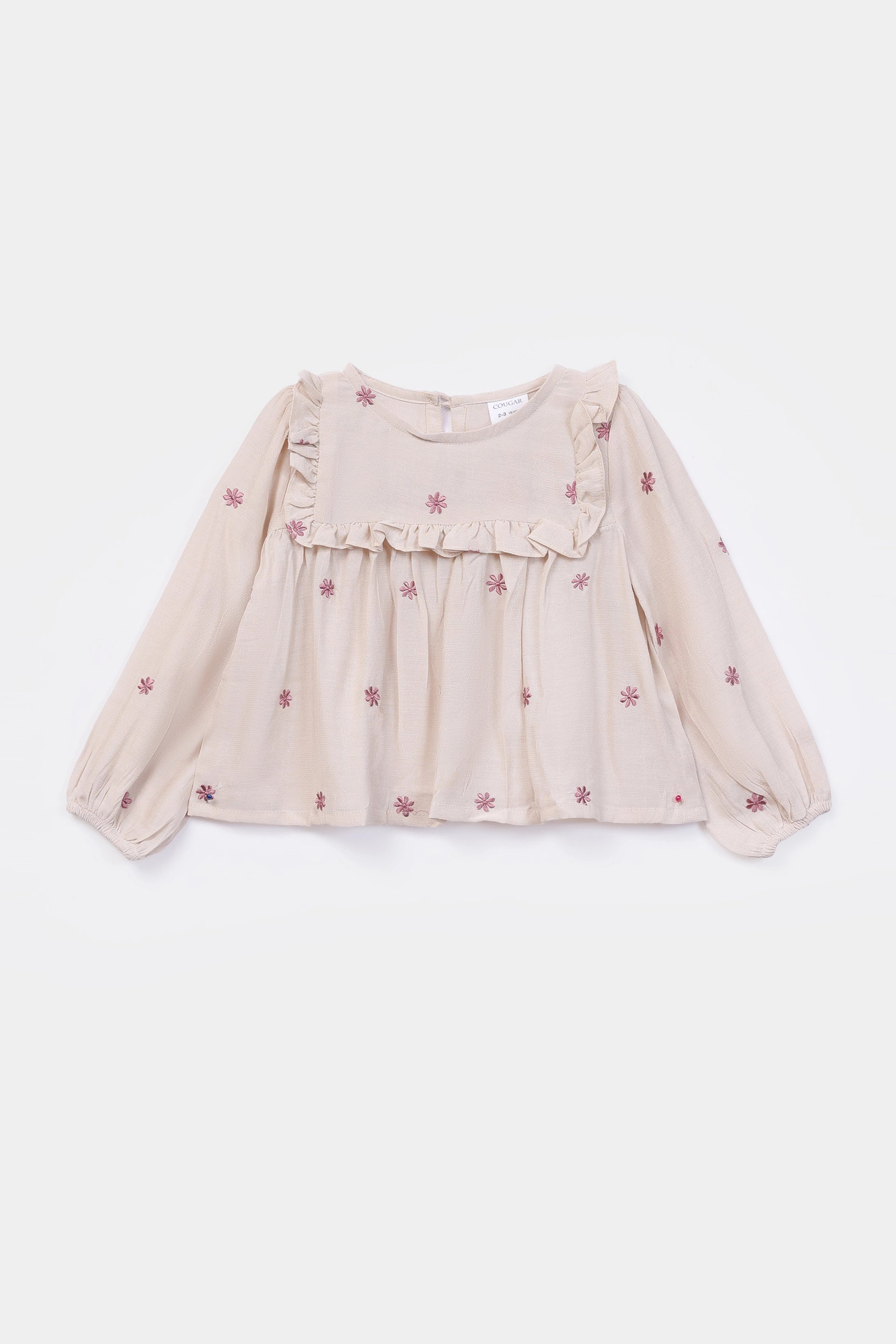 Floral Embroidered Dress - Cougar Clothing