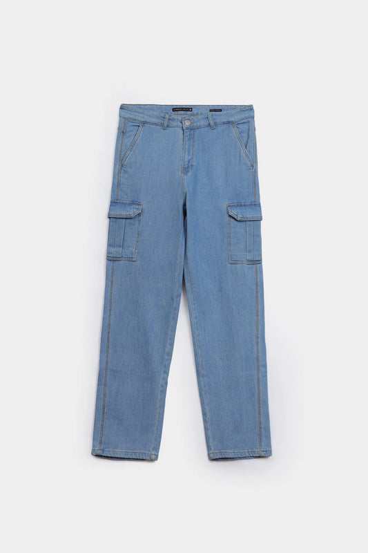 Straight Cargo Jeans - Cougar Clothing