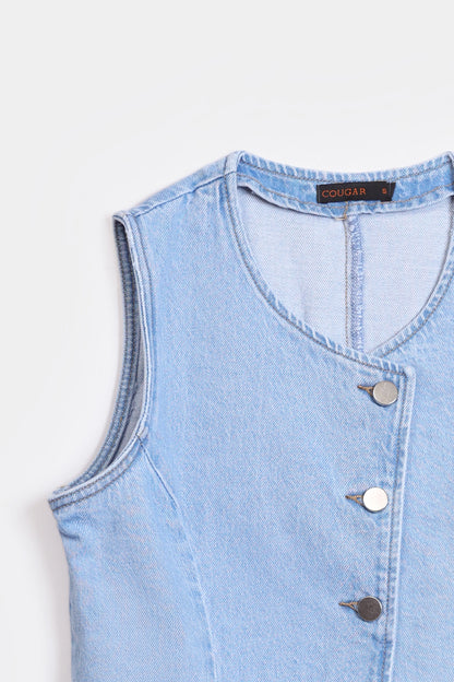 Denim Vest - Cougar Clothing