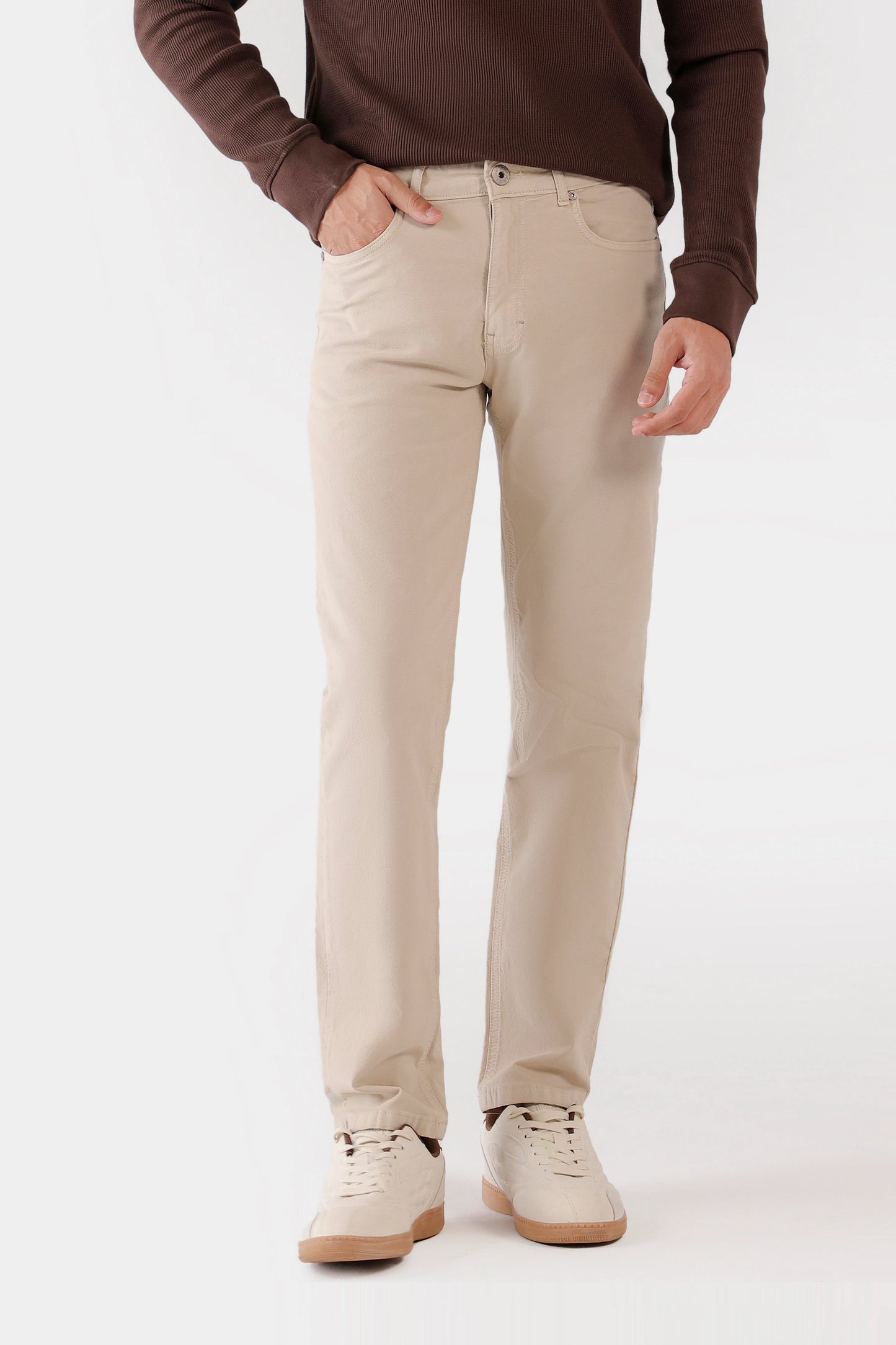 Basic 5 Pocket Slim Fit Pants - Cougar Clothing