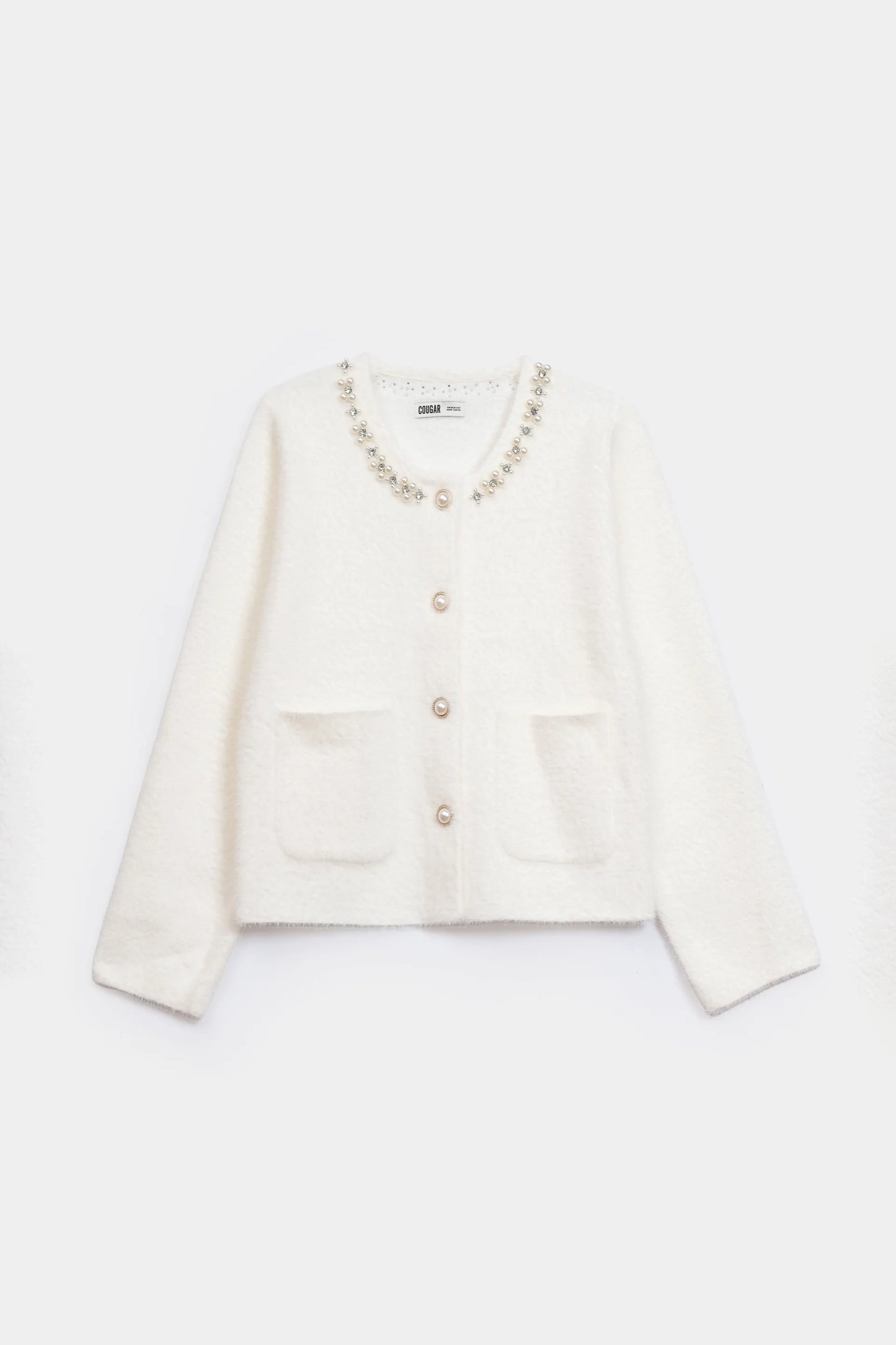 Diamante-Embellished Cardigan - Cougar Clothing