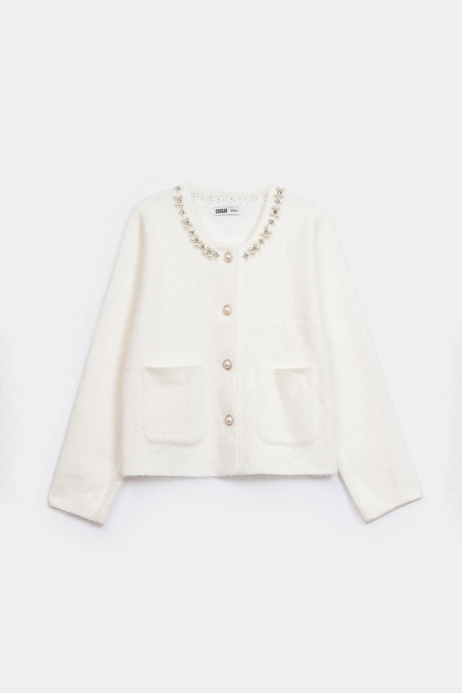 Diamante-Embellished Cardigan - Cougar Clothing