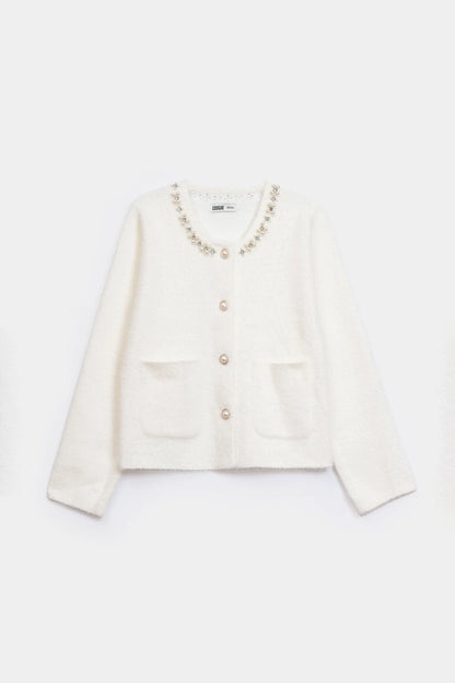 Diamante-Embellished Cardigan - Cougar Clothing