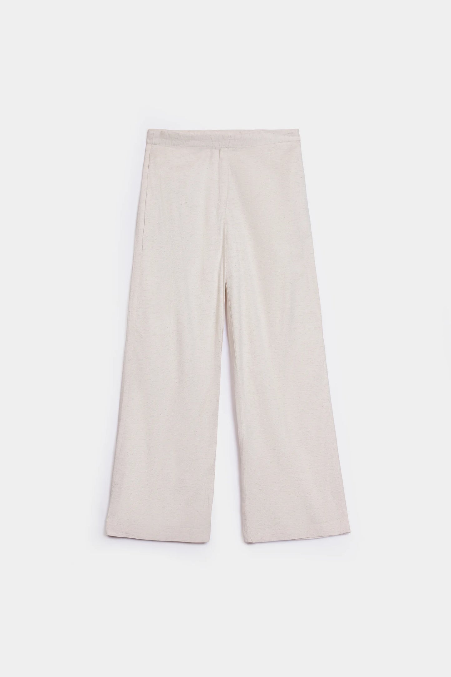 Slub Cotton Textured Trousers - Cougar Clothing