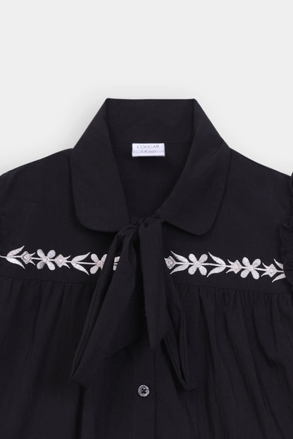 Embroidered Button-Down - Cougar Clothing